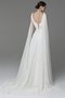 Robe de mariée facile distinguee de col en v avec chiffon avec lacets - photo 2