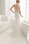 Robe de mariée de traîne courte brodé au jardin en dentelle salle interne - photo 2