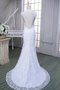 Robe de mariée longue en satin de col en cœur manche nulle avec décoration dentelle - photo 2