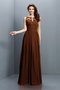 Robe demoiselle d'honneur plissage longue avec zip avec chiffon jusqu'au sol - photo 4