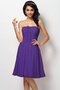 Robe demoiselle d'honneur naturel plissage courte avec chiffon avec sans manches - photo 23