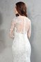 Robe de mariée longue naturel de traîne courte maillot avec manche longue - photo 8