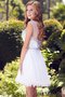 Robe de graduation mode textile en tulle fermeutre eclair col en bateau trou serre - photo 2