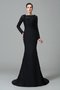 Robe de soirée longue de col carré avec sans manches avec chiffon de sirène - photo 1