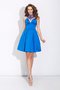 Robe de bal naturel courte elevé de princesse en satin - photo 1
