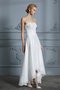 Robe de mariée en tulle grosses soldes de col en cœur asymétrique a-ligne - photo 4