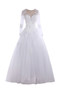 Robe de mariée chic versicolor longueur au niveau de sol avec perles satin extensible - photo 1