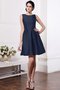 Robe demoiselle d'honneur naturel au drapée ligne a de princesse avec zip - photo 9