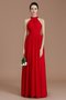 Robe demoiselle d'honneur ligne a avec zip en chiffon de princesse de dos nu - photo 2