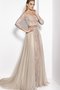Robe de bal classique distinguee d'epaule ajourée textile en tulle avec perle - photo 1