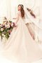 Robe de mariée naturel v encolure appliques de mode de bal de traîne moyenne - photo 2