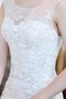 Robe de mariée en organza encolure ronde de sirène accrocheur naturel - photo 4