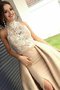 Robe de bal de princesse appliques en satin accrocheur naturel - photo 1