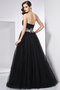 Robe de quinceanera longue manche nulle avec zip de mode de bal longueur au niveau de sol - photo 2
