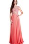 Robe de bal luxueux romantique avec manche courte avec cristal a-ligne - photo 1