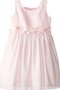 Robe de cortège enfant courte plissage encolure ronde textile taffetas a-ligne - photo 1