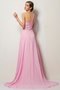 Robe de bal longue de tour de ceinture empire a-ligne d'épaule asymétrique en chiffon - photo 2