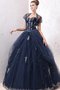 Robe douce seize appliques ligne a textile en tulle de mode de bal - photo 1