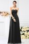 Robe demoiselle d'honneur avec fronce avec fleurs en chiffon de princesse manche nulle - photo 2