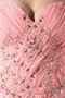 Robe de soirée longue ruché en chiffon de traîne watteau avec perle - photo 2