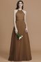 Robe demoiselle d'honneur naturel de princesse fermeutre eclair ligne a de lotus - photo 10