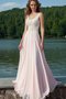 Robe de bal romantique avec chiffon gaine v encolure manche nulle - photo 1