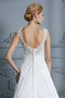 Robe de mariée manche nulle à la mode en satin appliques ligne a - photo 8