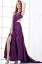 Robe de soirée plissé asymétrique avec sans manches d'épaule asymétrique - photo 2