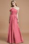 Robe demoiselle d'honneur de princesse ligne a avec chiffon manche nulle jusqu'au sol - photo 32