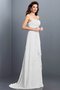 Robe demoiselle d'honneur naturel longue avec chiffon ligne a avec fronce - photo 29