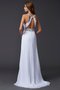 Robe de bal encolure ronde de lotus de princesse avec chiffon manche nulle - photo 2