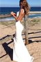 Robe de mariée attirent manche nulle noeud en plage col ras du cou - photo 1