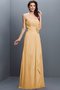 Robe demoiselle d'honneur longue ligne a manche nulle longueur au ras du sol de princesse - photo 12