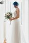 Robe de mariée éblouissant avec sans manches en tulle avec décoration dentelle a-ligne - photo 3
