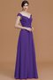 Robe demoiselle d'honneur naturel de princesse de col en v a-ligne fermeutre eclair - photo 30
