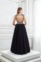 Robe de bal ligne a avec perle jusqu'au sol avec cristal manche nulle - photo 2