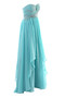 Robe de soirée ligne a avec cristal col en forme de cœur de traîne courte a eglise - photo 3