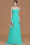 Robe demoiselle d'honneur naturel avec perle de col en cœur manche nulle a-ligne - photo 21
