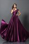 Robe demoiselle d'honneur longue plissage de princesse en satin soyeux ligne a - photo 2