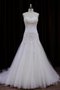 Robe de mariée longueur au ras du sol sans empire avec cristal ligne a textile en tulle - photo 1