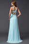 Robe de bal avec perle en forme v encolure décolleté dans le dos manche nulle - photo 2
