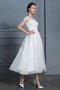 Robe de mariée col u profond onirique a-ligne avec manche courte de princesse - photo 4