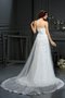 Robe de mariée longue naturel avec zip avec fronce de princesse - photo 2