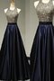 Robe de bal en satin avec perle ligne a longueur au ras du sol de princesse - photo 1