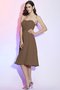 Robe demoiselle d'honneur plissage naturel en chiffon ligne a de bustier - photo 4