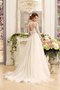 Robe de mariée plissage avec broderie avec décoration dentelle en tulle noeud - photo 2