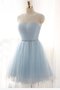 Robe de graduation naturel col u profond textile en tulle cordon de princesse - photo 1