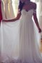 Robe de mariée de princesse distinctif decoration en fleur manche nulle naturel - photo 2