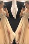 Robe de bal de col en v ligne a distinctif textile en tulle manche nulle - photo 1