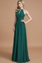 Robe demoiselle d'honneur naturel avec chiffon de princesse encolure ronde ligne a - photo 4
